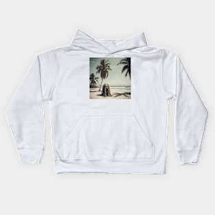 Tropical Beach Horror Kids Hoodie